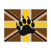 British Bear Pride Flag Post Card