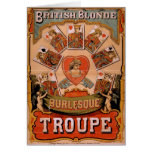 British Blonde Burlesque, 'Troupe' Retro Theatre cards