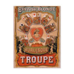 British Blonde Burlesque, 'Troupe' Retro Theatre postcards