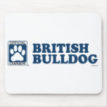 British Bulldog Blue mousepads