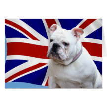 British Bulldog Greeting Cards