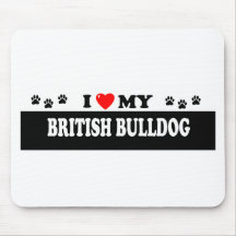 BRITISH BULLDOG MOUSE PAD