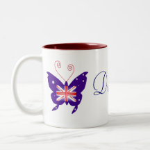 British Butterfly Diva Mugs