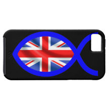British Christian Fish Symbol Flag
