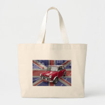British Classic Mini car Canvas Bag