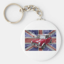 British Classic Mini car Keychains