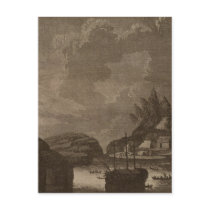British Columbia battle with cannons Post Card