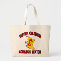 British Columbia Squatch Watch Canvas Bags