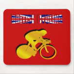 British Cycling Tshirts and Novelty Cycling gifts Mousepad