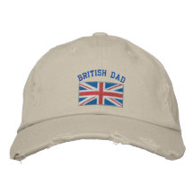British dad embroidered hat