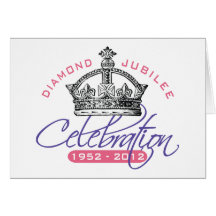 British Diamond Jubilee - Royal Souvenir Greeting Cards