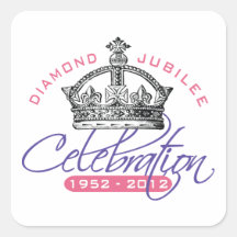 British Diamond Jubilee - Royal Souvenir Stickers