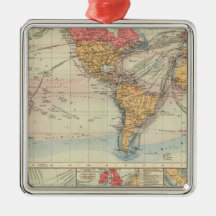 British Empire, routes, currents Christmas Ornaments