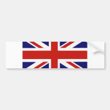 British flag bumper sticker