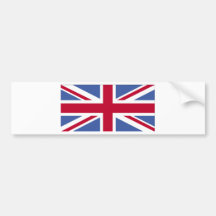 BRITISH FLAG BUMPER STICKERS