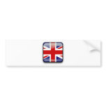British Flag Button bumper stickers