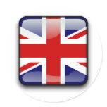 British Flag Button stickers