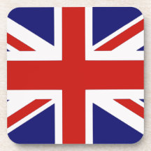 British flag drink coasters