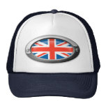 British Flag in Steel Frame Mesh Hats