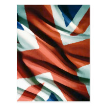 British Flag Pop Art postcards