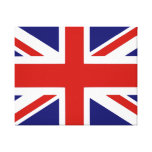 British flag stretched canvas prints
