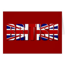 British flag United Kingdom England Wales Scotland Greeting Card