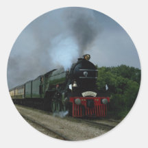British "Flying Scotsman" on tour near Parsons, KS Round Stickers