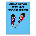 British humour rude slogan British sperm cards