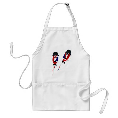 British humour Union Jack sperm Apron by LIMEYBOY