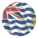 BRITISH INDIAN OCEAN TERRITORIES ROUND STICKERS