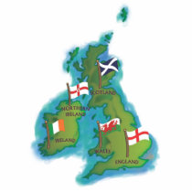 British Isles Acrylic Cut Outs