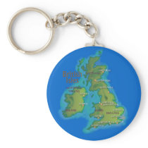 British Isles Key Chain