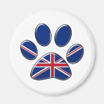 British patriotic cat fridge magnets