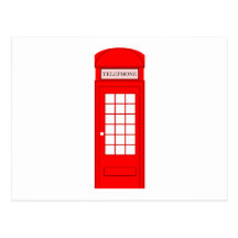 British Phone Booth Post Card