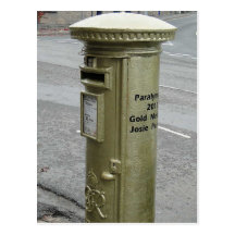 British pillar box - George VI Postcards