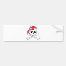British Pirate Bumper Sticker