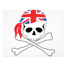 British Pirate Personalized Invitations