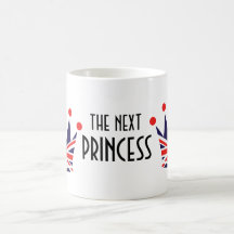 British Princess Crown Coffee Mugs
