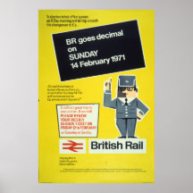 British Rail goes decimal Posters