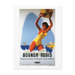 British Railways Girl and Beachball Poster Post Card