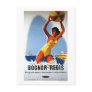 British Railways Girl and Beachball Poster Post Card
