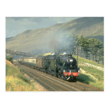 British Railway's last steam-hauled train towards Post Cards