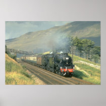 British Railway's last steam-hauled train towards Posters