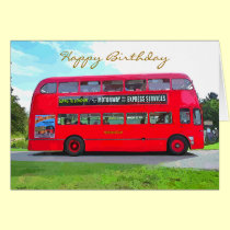 BRITISH RED BUS cards