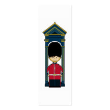 British Royal Guard Bookmark Business Card Template