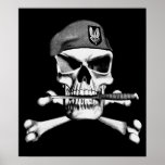 British SAS Skull posters