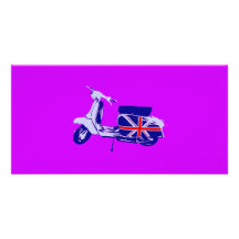 British scooter custom photo card