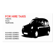 British Taxi Business Card Template