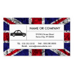 british taxi cab business card template