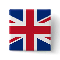 British - UK - Great Britain - Union Jack flag Button